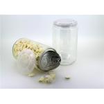 Clear Plastic PET Easy Open Can 500ml Round Candy Tubes Packaging SGS Certificate for sale