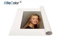 China Premium 320gsm Matte Poly Cotton Canvas Rolls For Printing Aqueous Pigment Ink supplier