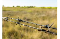 China Use Of Prison Walls 12.5 Gauge  Double Twisted  Galvanized Barbed Wire supplier