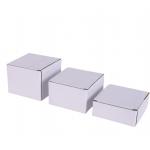 Rectangular Food Cosmetics White Folding Packaging Box With General Printing Logo