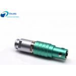 Green Color Lemo B Series Connectors Custom Circular Plug FGG 1B 10 Pin Male Connector for sale