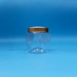 Wide Mouth Plastic PET Food Grade Transparent Baby Food Candy Jar Screw Flat Lid for sale