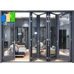 Acoustic Accordion Folding Sliding Door Double Glazed Glass Panel Dubai for sale