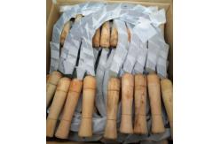China 65Mn Steel Harvesting Sickle Black Coated Hand Garden Tool Grass Cutter Antirust supplier