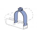 Galvanized Zinc Plated P Type RGD Strut Pipe Clamps 1.5MM Thickness for sale