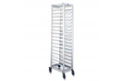 China                  Rk Bakeware China- Stainless Steel Flatpack Tilting Display Rack/ Trolley              supplier
