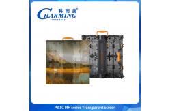 China P3.91 16bit Transparent Led Panel 220v Outdoor Windproof Led Video Wall supplier