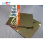 Golden Mirror Aluminum Composite Panel 2440mm ACM Ldpe Core Internal Wall for sale