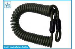 China Custom Coating PVC Extension Spring Safety Cable / Multi Tool Lanyard supplier