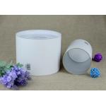 Customised Movable Plastic Lid CMYK Printing Kraft Paper Tube Packaging , Tableware Paper Cans