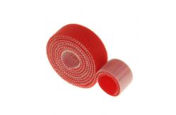 China Red Back To Back  , Fasten Loop And Hook Tape 25MM supplier