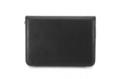 China Multi Functional Custom Zippered Padfolio , Leather Business Portfolio Debossed Logo supplier
