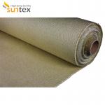 Custom Color High Temperature Fabric Cloth Ceramic Fiber Vermiculite Coated for sale