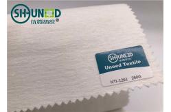 China Wool Necktie Interlining Plain Weave / Polyester Interlining Fabric with Good Elasticity supplier