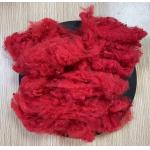 Recycled Polyester Staple Fiber 1.56D 38mm Bright Red for sale