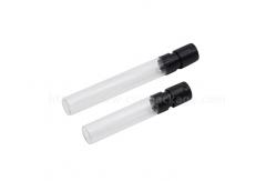 China Mini Glass Perfume Tester Bottle With Plastic Spray Pump 3ml Atomizer supplier