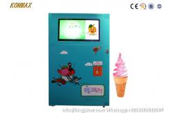 China Electronic Refrigeration Soft Ice Cream Vending Machine Automatic Cleaning supplier