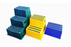 China 12 Inches One Step Plastic Step Stool 500 Lbs Weight Capacity supplier