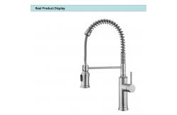China Retractable Single Kitchen Mixer Tap IPX5 Brushed Nickel Kitchen Tap Pull Out supplier