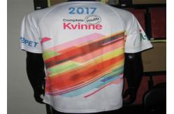 China Polyester White Running Custom Printed T Shirts With Sublimation Printing supplier