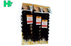China Deep Wave Natural Human Hair Extensions / Curly Human Hair Weave supplier