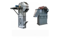 China 0.5m/S Single Bucket Elevator With Big Hopper Grain Bucket Lift supplier