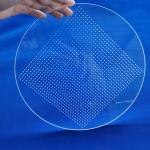 Transparent Quartz Glass Plate Heat Resistance Processing Laser Drilling With Hole