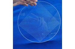 China Transparent Quartz Glass Plate Heat Resistance Processing Laser Drilling With Hole supplier