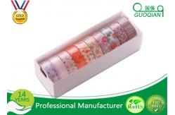 China Diary Scrapbook Adhesive Deco Washi Masking Tape For Sealing Envelopes supplier