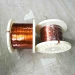 Super Thin 0.3mm 0.2mm Enamelled Flat Copper Wire for sale