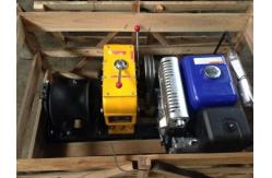 China Small Gas Powered Winch 5 Ton Honda / Yamaha Petrol Engine Cable Pulling Machine supplier