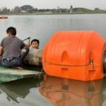 Heavy Duty HDPE Pipe Floaters With Buoyancy UV Resistance And Impact Resistance for sale