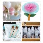Custom Width 50cm Blue Tissue Paper Stylish Printed Design