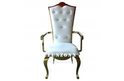 China Elegant Strong Wedding Banquet Chair Gold Frame For Reception And Event supplier
