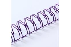 China Dia0.7mm Double Loop Binding Wire Metal Material For Notebook supplier