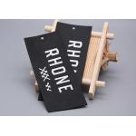 Black TPU Printing Custom Garment Hang Tags With Silicone Logo for sale
