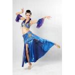 Royal Blue Metallic Belly Dance Performance Wear Bras & Skirt Belly Dance Clothes for sale