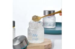 China QZH ISO9001 Bird Nest Custom Printed Glass Jars Transparent Personalised 60*80mm supplier