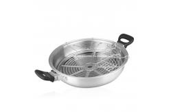 China 36cm External Diameter 304# Stainless Steel Woks With Two Handle supplier