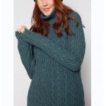 Cable Knitted High Neck Pullover , Custom Warm Easy Crochet Pullover Sweater for sale