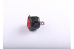 China Red Green Blue Illuminated Round Rocker Switch , Round On Off Switch 16A250V 10A250V supplier