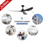 52 Matte Black DC Ceiling Fan Sleek ABS Blades Remote Control
