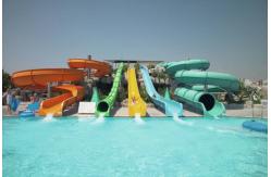 China Adults Water Park Playground Equipment Amusement Fiberglass Slides supplier
