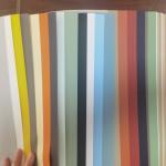 Orange Beige Graphic PVC Laminated Film Mildewproof Adhesive PVC Film for sale