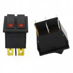 Rocker switch belt cat-eye  two gang  double switch for sale