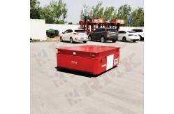 China Heavy Duty Trackless Transfer Trolley 15 Tons For Factory Pallet Handling supplier