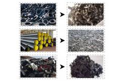 China Intelligent Auto Waste Textile Shredding Machine Fabric Shredder Machine Industrial Double Shaft Shredder supplier