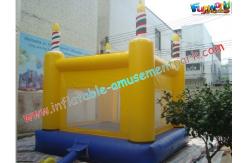 China Waterproof Commercial Bouncy Castles 3x3M With Slide supplier