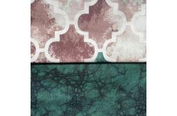 China Upholstery Digital Print Fabric Wrinkle Resistant With Knitted Technics supplier