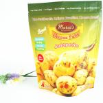 110mic Resealable Zipper Bags CMYK Plastic Popcorn Stand Up 1.2C MPET for sale